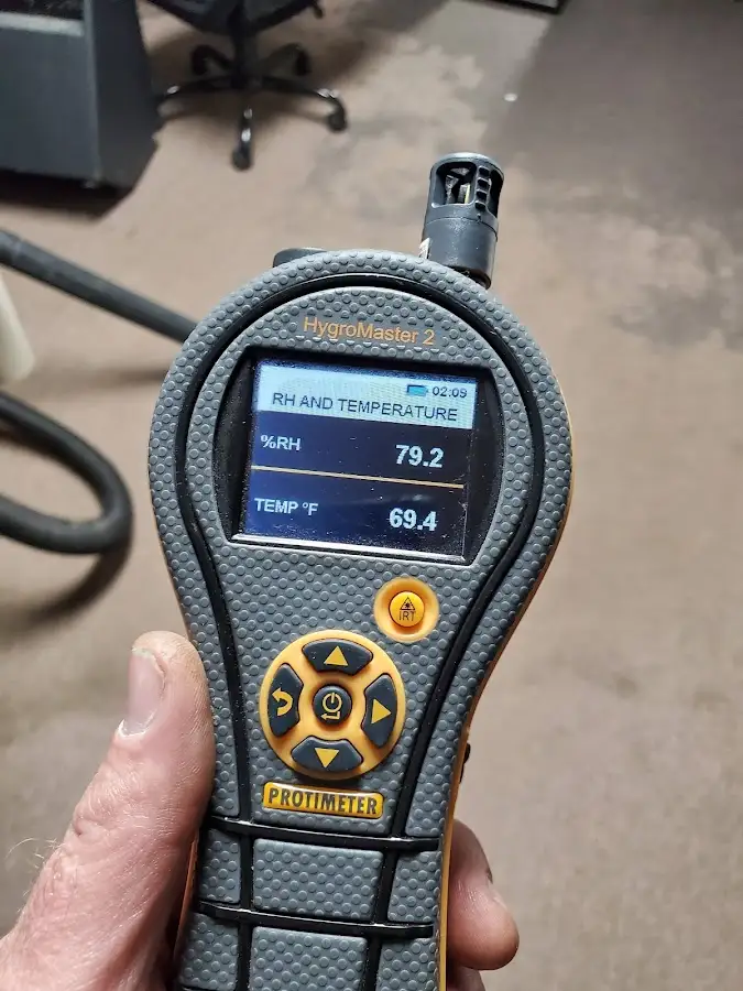 Moisture meter humidity assessment for Fire & Smoke Damage Restoration in Broussard